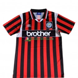 Manchester City Trøje 1996 Retro Udebane Kort ærmer ,Mænd