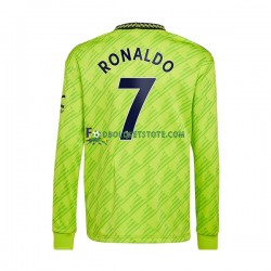 2022-2023 Manchester United Trøje Cristiano Ronaldo 3. Valg Lange ærmer ,Mænd