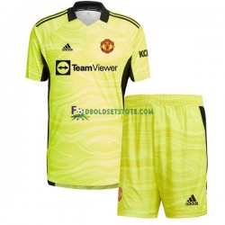 Manchester United Trøje Målmand Hjemmebane 2021-2022 Kort ærmer ,Børn Fodboldsæt Manchester United Trøje Målmand Hjemmebane 2021-2022 Kort ærmer ,Børn Fodboldsæt