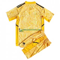 2022-2023 Manchester United Trøje Målmand Hjemmebane Kort ærmer ,Børn Fodboldsæt