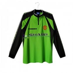 Manchester United Trøje Målmand Retro Hjemmebane 1998-1999 Lange ærmer ,Mænd