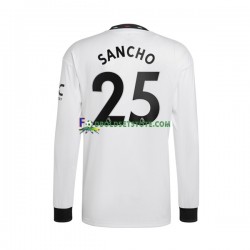 2022-2023 Manchester United Trøje Jadon Sancho 25 Udebane Lange ærmer ,Mænd