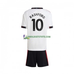 2022-2023 Manchester United Trøje Rashford 10 Udebane Kort ærmer ,Børn Fodboldsæt