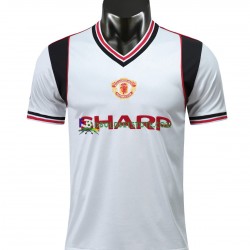 Manchester United Trøje 1985 Retro Udebane Kort ærmer ,Mænd