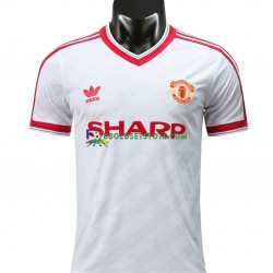 Manchester United Trøje 1986 Retro Udebane Kort ærmer ,Mænd