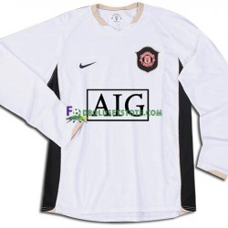 Manchester United Trøje 2006/-2007 Retro Udebane Lange ærmer ,Mænd