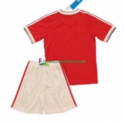 Manchester United Trøje 1984 Retro Hjemmebane Kort ærmer ,Børn Fodboldsæt