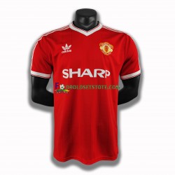Manchester United Trøje 1984 Retro Hjemmebane Kort ærmer ,Mænd