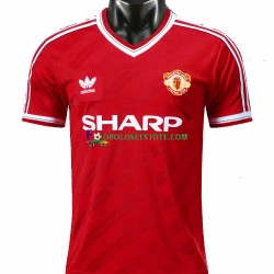 Manchester United Trøje 1986 Retro Hjemmebane Kort ærmer ,Mænd