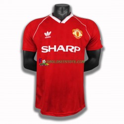 Manchester United Trøje 1988 Retro Hjemmebane Kort ærmer ,Mænd