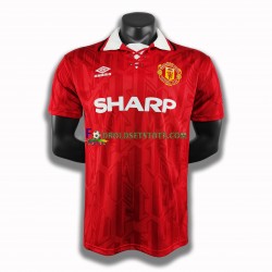 Manchester United Trøje Retro Hjemmebane 1994 Kort ærmer ,Mænd