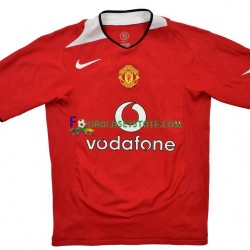 Manchester United Trøje Retro Hjemmebane 2004-2006 Kort ærmer ,Mænd