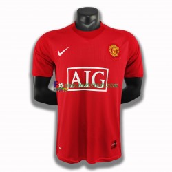 Manchester United Trøje 2007-2008 Retro Hjemmebane Kort ærmer ,Mænd