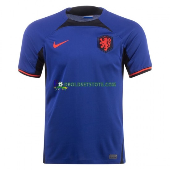 Holland Trøje Udebane World Cup 2022 Kort ærmer ,Mænd