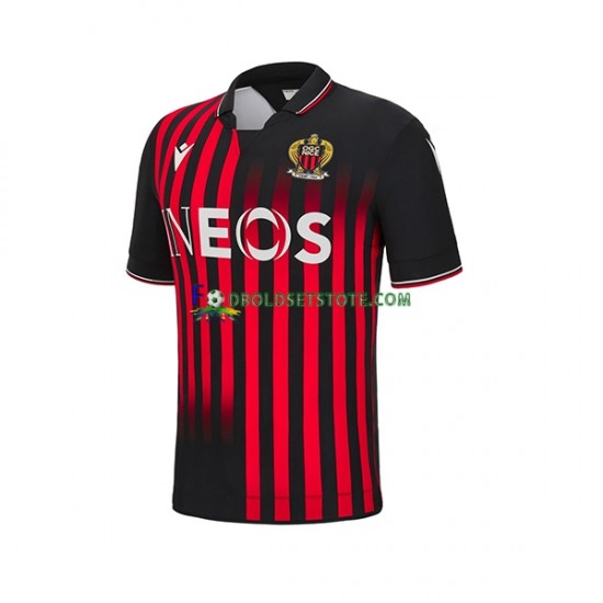2022-2023 OGC Nice Trøje Hjemmebane Kort ærmer ,Mænd