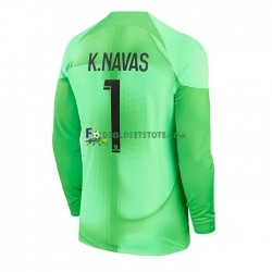 2022-2023 Paris Saint-Germain Trøje K.Navas 1 Målmand Hjemmebane Lange ærmer ,Mænd