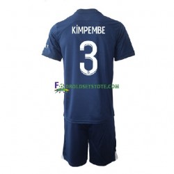 2022-2023 Paris Saint-Germain Trøje Kimpembe 3 Hjemmebane Kort ærmer ,Børn Fodboldsæt