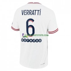 Paris Saint-Germain Trøje Marco Verratti 6 4. Valg 2021-2022 Kort ærmer ,Mænd