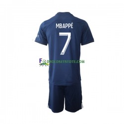 2022-2023 Paris Saint-Germain Trøje Mbappé 7 Hjemmebane Kort ærmer ,Børn Fodboldsæt