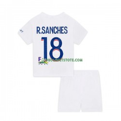 2022-2023 Paris Saint-Germain Trøje R.Sanches 18 3. Valg Kort ærmer ,Børn Fodboldsæt