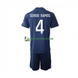 2022-2023 Paris Saint-Germain Trøje Sergio Ramos 4 Hjemmebane Kort ærmer ,Børn Fodboldsæt