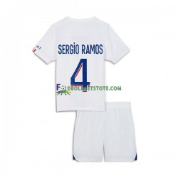 2022-2023 Paris Saint-Germain Trøje Sergio Ramos 4 3. Valg Kort ærmer ,Børn Fodboldsæt