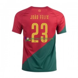 Portugal Trøje Joao Felix 23 Hjemmebane World Cup 2022 Kort ærmer ,Mænd