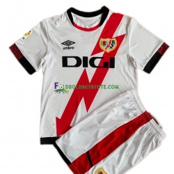 Rayo Vallecano Trøje Hjemmebane 2021-2022 Kort ærmer ,Børn Fodboldsæt