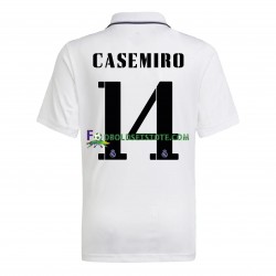 2022-2023 Real Madrid Trøje Casemiro 14 Hjemmebane Kort ærmer ,Mænd