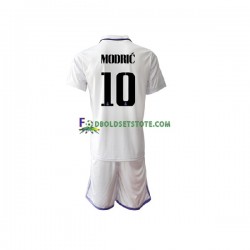 2022-2023 Real Madrid Trøje Modrić Luka 10 Hjemmebane Kort ærmer ,Børn Fodboldsæt