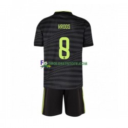 2022-2023 Real Madrid Trøje Toni Kroos 8 3. Valg Kort ærmer ,Børn Fodboldsæt