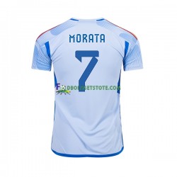Spanien Trøje MORATA 7 Udebane World Cup 2022 Kort ærmer ,Mænd