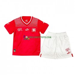 Schweiz Trøje Hjemmebane World Cup 2022 Kort ærmer ,Børn Fodboldsæt