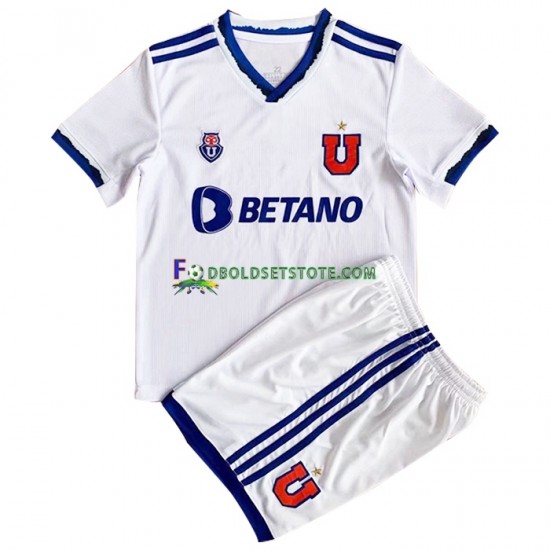 Universidad de Chile Trøje Udebane 2022 Kort ærmer ,Børn Fodboldsæt Universidad de Chile Trøje Udebane 2022 Kort ærmer ,Børn Fodboldsæt