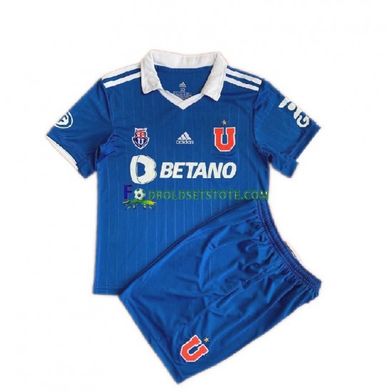 Universidad de Chile Trøje Hjemmebane 2022 Kort ærmer ,Børn Fodboldsæt Universidad de Chile Trøje Hjemmebane 2022 Kort ærmer ,Børn Fodboldsæt