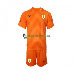 Uruguay Trøje Målmand Udebane World Cup 2022 Kort ærmer ,Børn Fodboldsæt