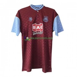 West Ham United Trøje Retro Hjemmebane 1989-1990 Kort ærmer ,Mænd